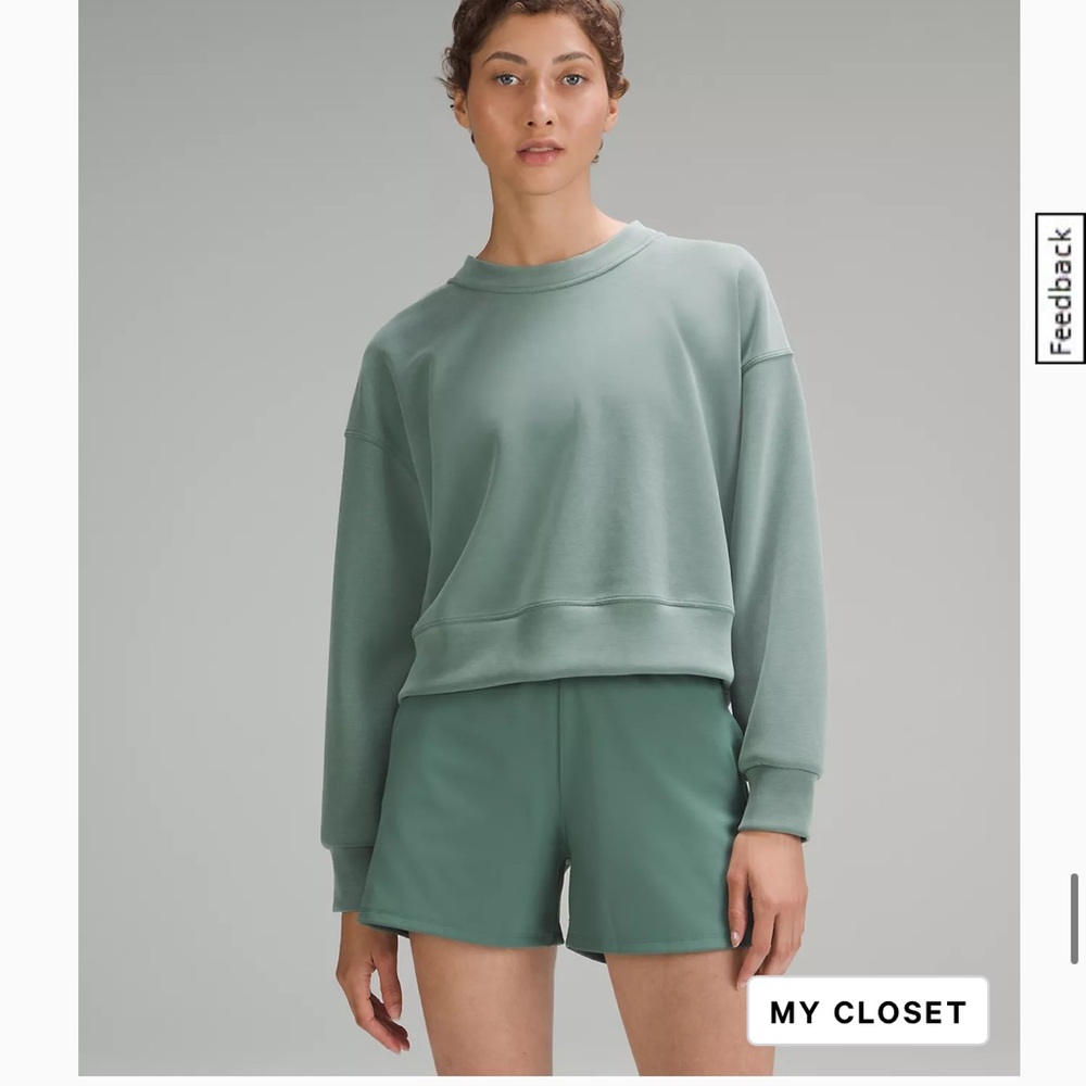 Lululemon Athletica Green Crewneck Top